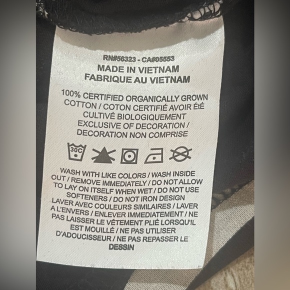 NIKE SPORTSWEAR ESSENTIAL CROPPED TEE Women’s Size L Black/White - Picture 5 of 7